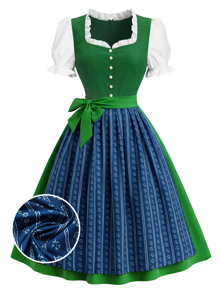 [Pre-Sale] Lake Green 1950s Ruffle Two Piece Set