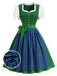 [Pre-Sale] Lake Green 1950s Ruffle Two Piece Set