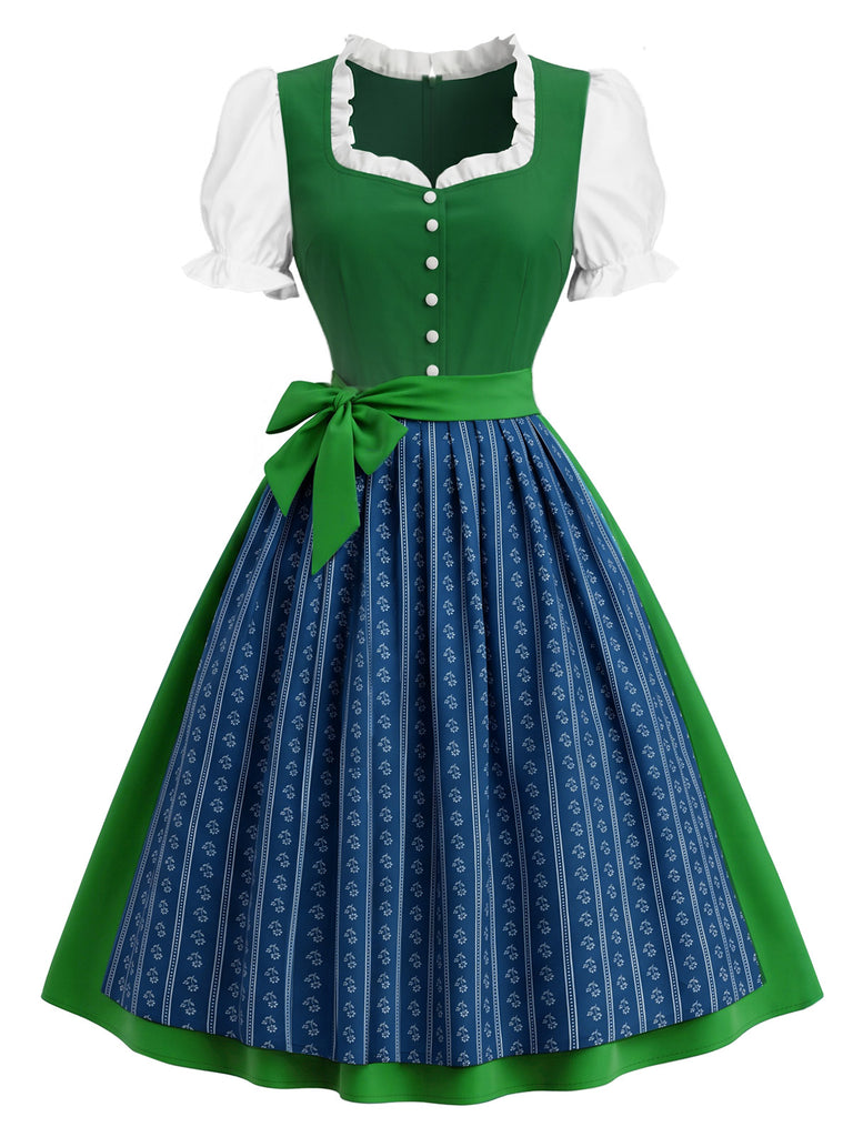 [Pre-Sale] Lake Green 1950s Ruffle Two Piece Set 2