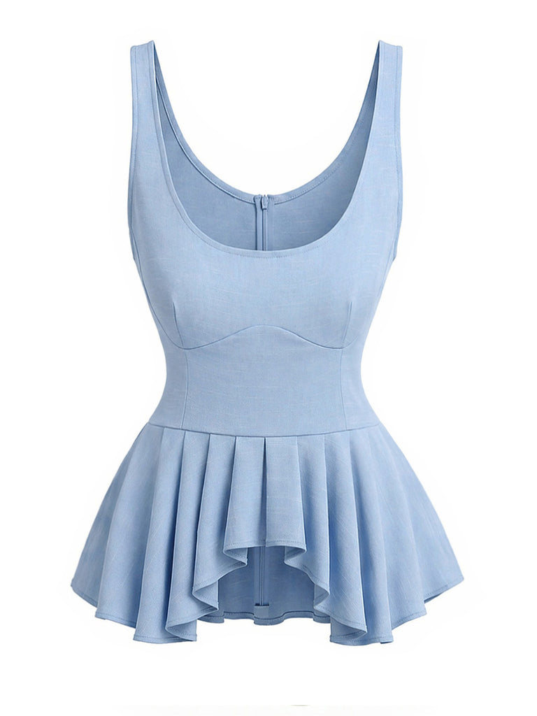 [Pre-Sale] Light Blue 1970s Denim Vintage Top 2
