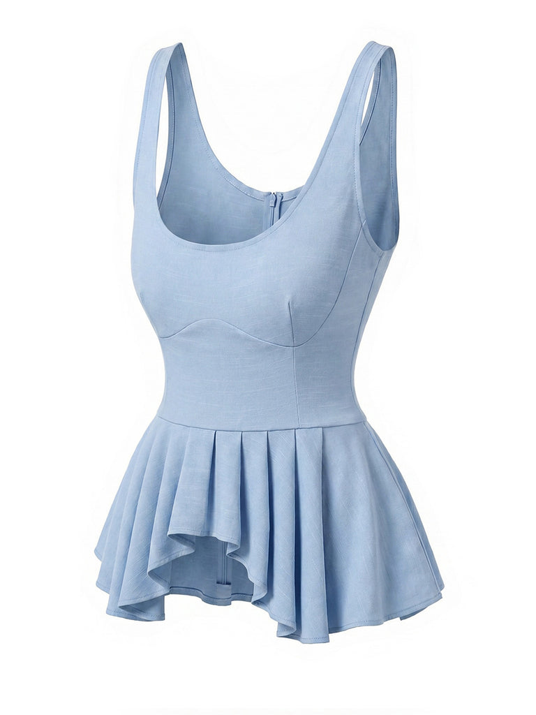 [Pre-Sale] Light Blue 1970s Denim Vintage Top 3
