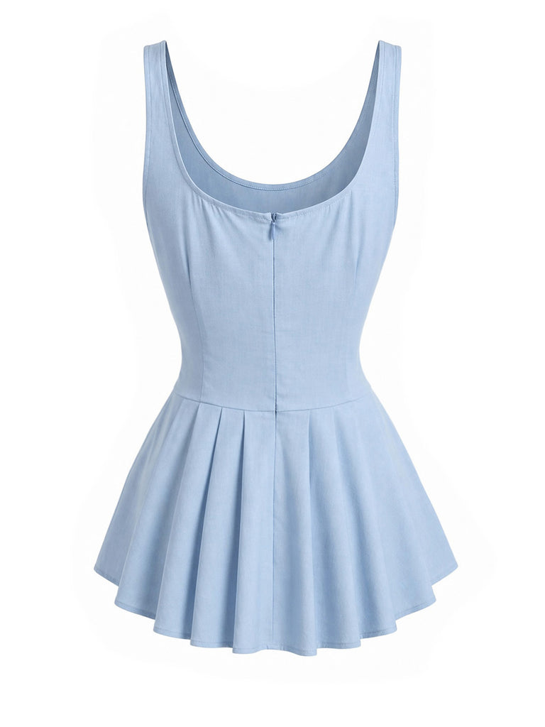 [Pre-Sale] Light Blue 1970s Denim Vintage Top 4