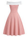 [Pre-Sale] Peach Pink 1950s Vintage Classic Dress 4