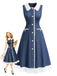 [Pre-Sale] Deep Blue 1960s Denim Vintage Classic Dress