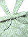 [Pre-Sale] Gray Green 1940s Floral Vintage Dress 7