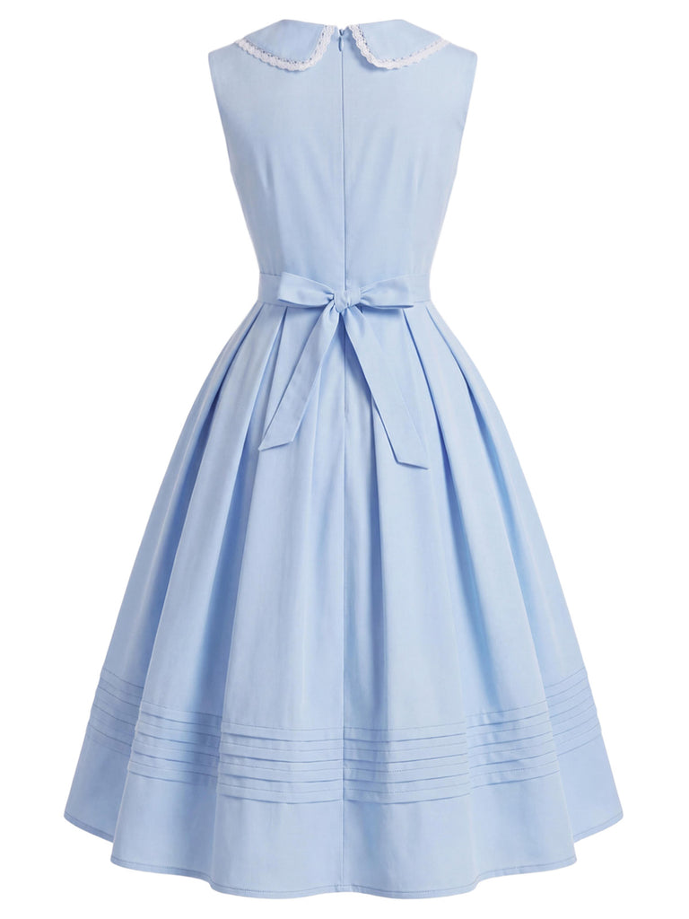 [Pre-Sale] Deep Blue 1950s Vintage Classic Dress 4