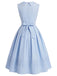 [Pre-Sale] Deep Blue 1950s Vintage Classic Dress 4