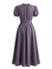 1920s Floral Lace V Neck Dress 6