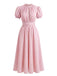 1920s Floral Lace V Neck Dress 7