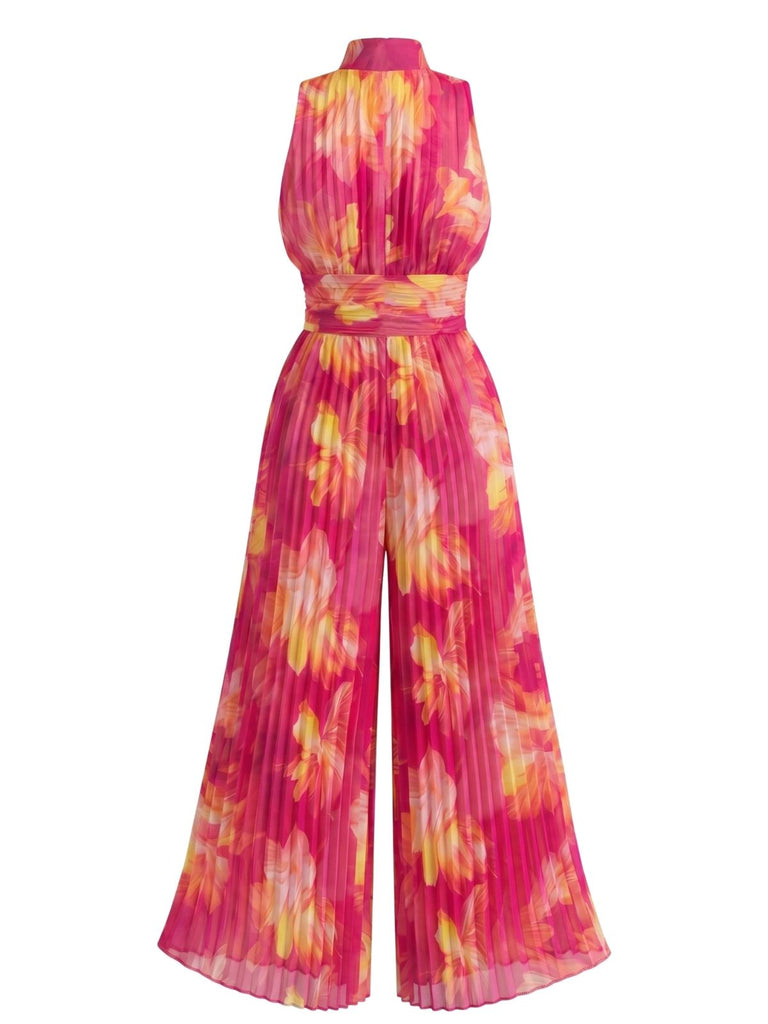 Pink 1950s Vintage Retro Jumpsuit 2