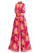 Pink 1950s Vintage Retro Jumpsuit 6