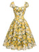 [Pre-Sale] Light Yellow 1950s Vintage Retro Dress 2