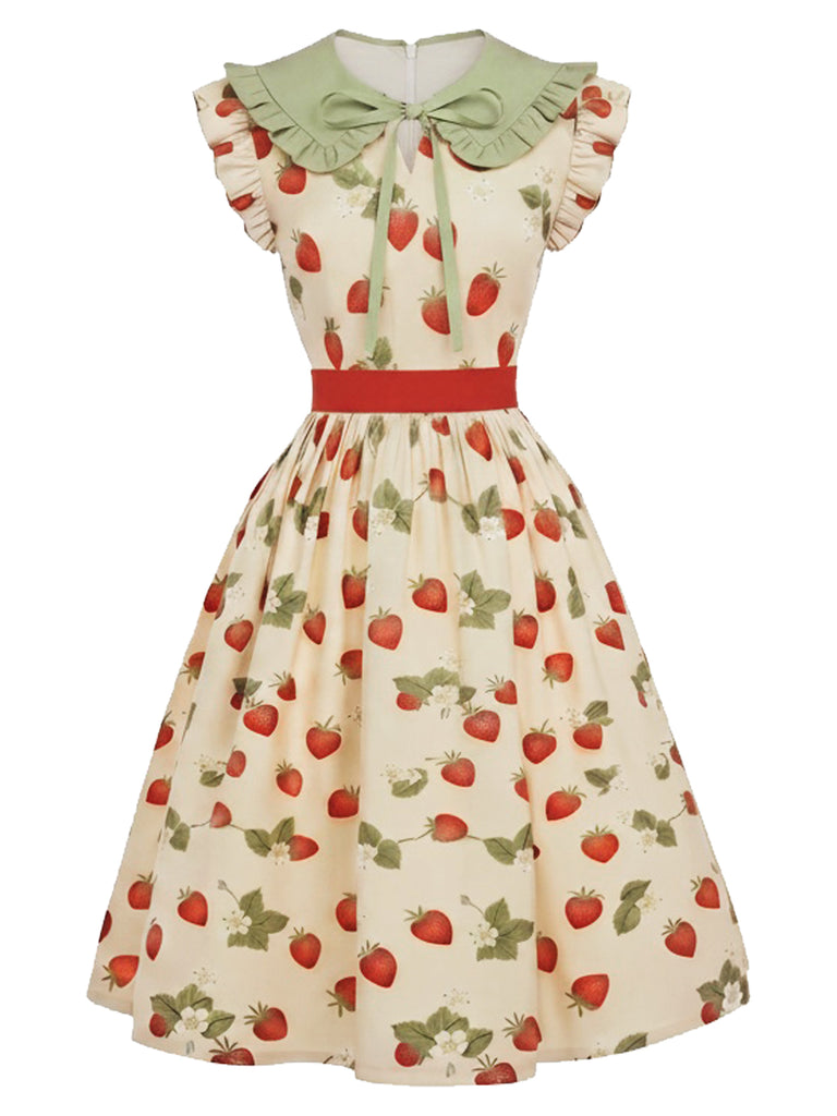 [Pre-Sale] 1950s Floral Belted Dress 2