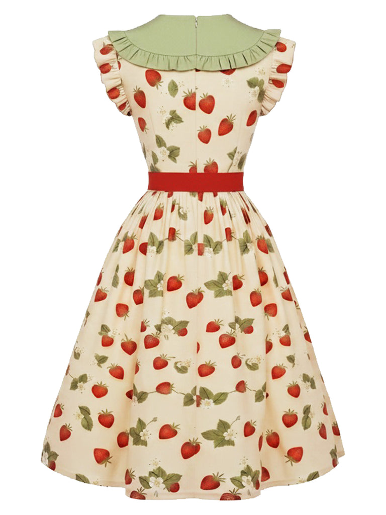 [Pre-Sale] 1950s Floral Belted Dress 3