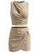 [Pre-Sale] Beige 1980s Vintage Retro Skirt