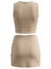 [Pre-Sale] Beige 1980s Vintage Retro Skirt 2