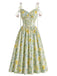 [Pre-Sale] Chartreuse 1930s Vintage Retro Dress 2