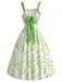 [Pre-Sale] Chartreuse 1950s Satin Dress 5