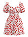 Red 1950s Vintage Retro Dress 3