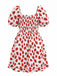 Red 1950s Vintage Retro Dress 4