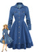 Blue 1950s Denim Dress