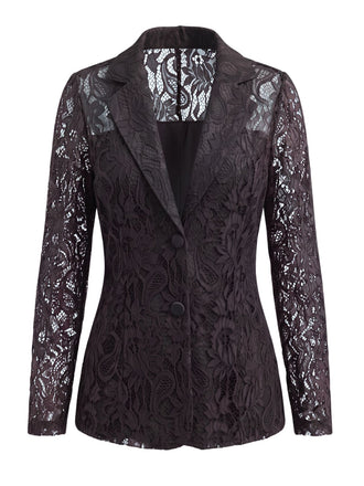 1950s Lace V Neck Jacket