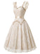 [Pre-Sale] Apricot 1970s Floral Lace Ruffle Dress 3