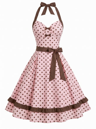 [Pre-Sale] Dark Pink 1950s Vintage Retro Dress