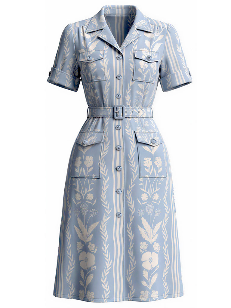 [Pre-Sale] Blw 1940s Floral Vintage Classic Dress 2