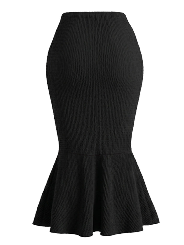 [Pre-Sale] Black 1980s V Neck Two Piece Set 3