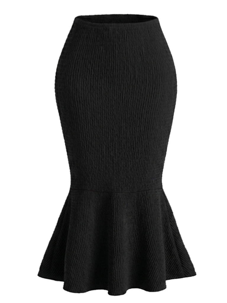 [Pre-Sale] Black 1980s V Neck Two Piece Set 4