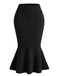 [Pre-Sale] Black 1980s V Neck Two Piece Set 4