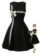 黑白拼色 1960s Dress 1