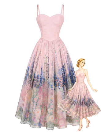 [Pre-Sale] Misty Rose 1930s Floral Vintage Dress