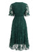 Plus Size Lace Bell Sleeve Midi Dress 3
