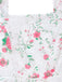 White 1950s Floral Dress 3