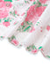 White 1950s Floral Dress 5