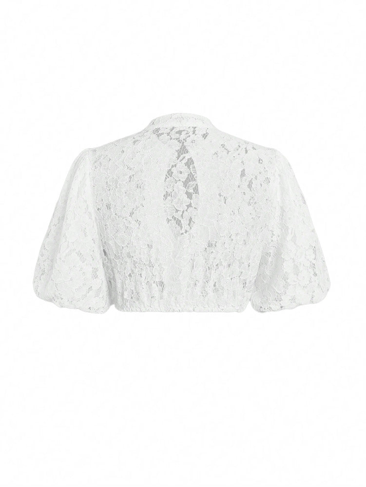 White 1950s Vintage Classic Top 2