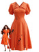 1950s V Neck Dress 3