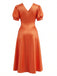 1950s V Neck Dress 4