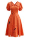 1950s V Neck Dress 5