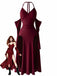 Black 1960s Halter Dress 6