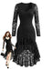 Black 1960s Lace Dress