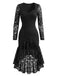 Black 1960s Lace Dress 3