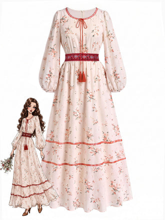 [Pre-Sale] Red White 1950s Vintage Dress