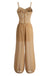 1980s Lace Sheer Mesh Cami Jumpsuit