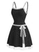 [Pre-Sale] Black White 1960s Lace Bow Dress 3