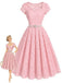 [Pre-Sale] Pink 1950s Lace Dress 8