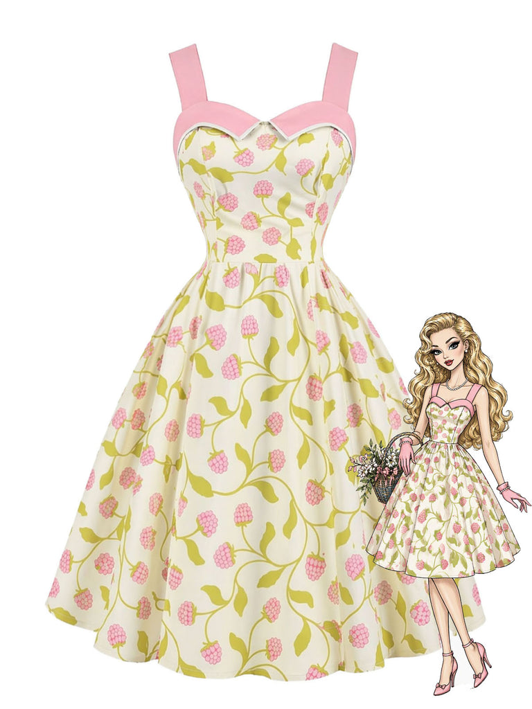 [Pre-Sale] Chartreuse 1950s Floral Dress