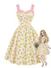 [Pre-Sale] Chartreuse 1950s Floral Dress